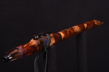 Honduran Rosewood Burl Native American Flute, Minor, Mid B-4, #G9J